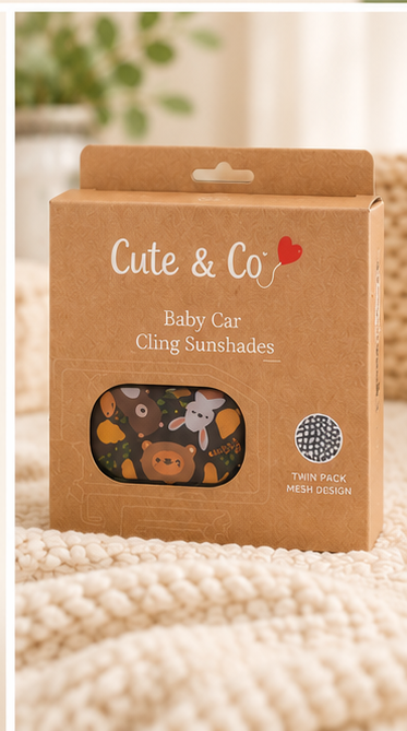 Cute & Co Animal Car Window Sunshades – Twin Pack