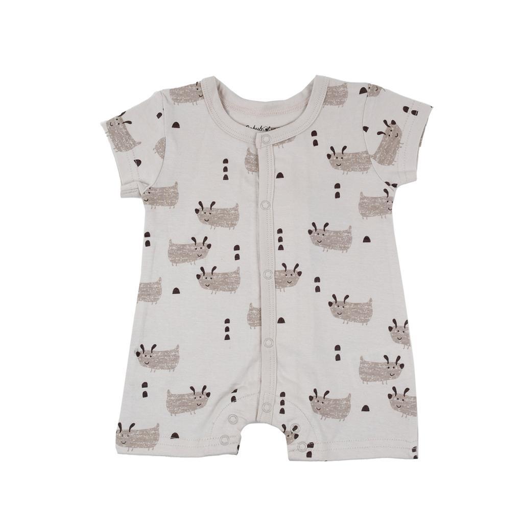 Babybol Biscuit Puppy Print Cotton Baby Romper