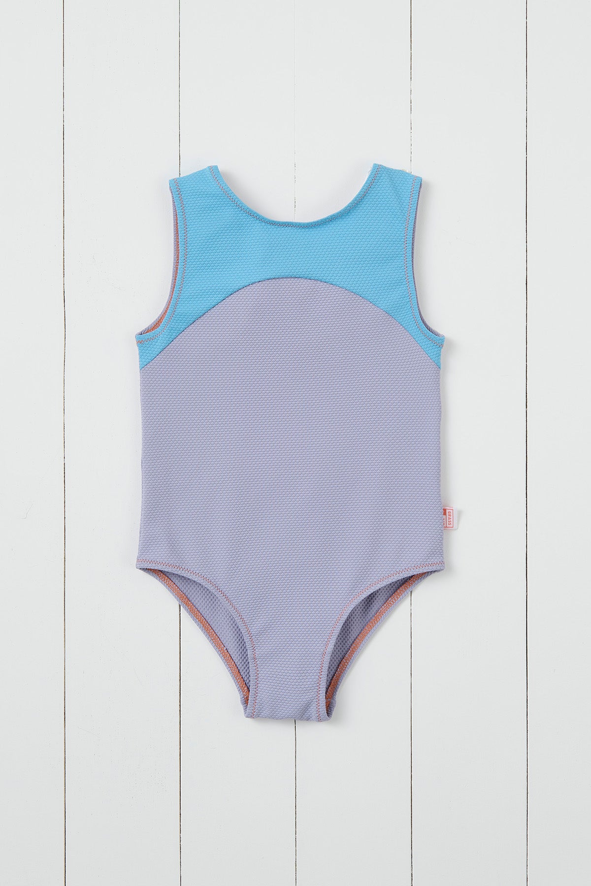 Grass & Air Ribbed Kids Swimsuit