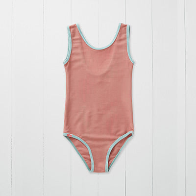 Grass & Air Ribbed Kids Swimsuit