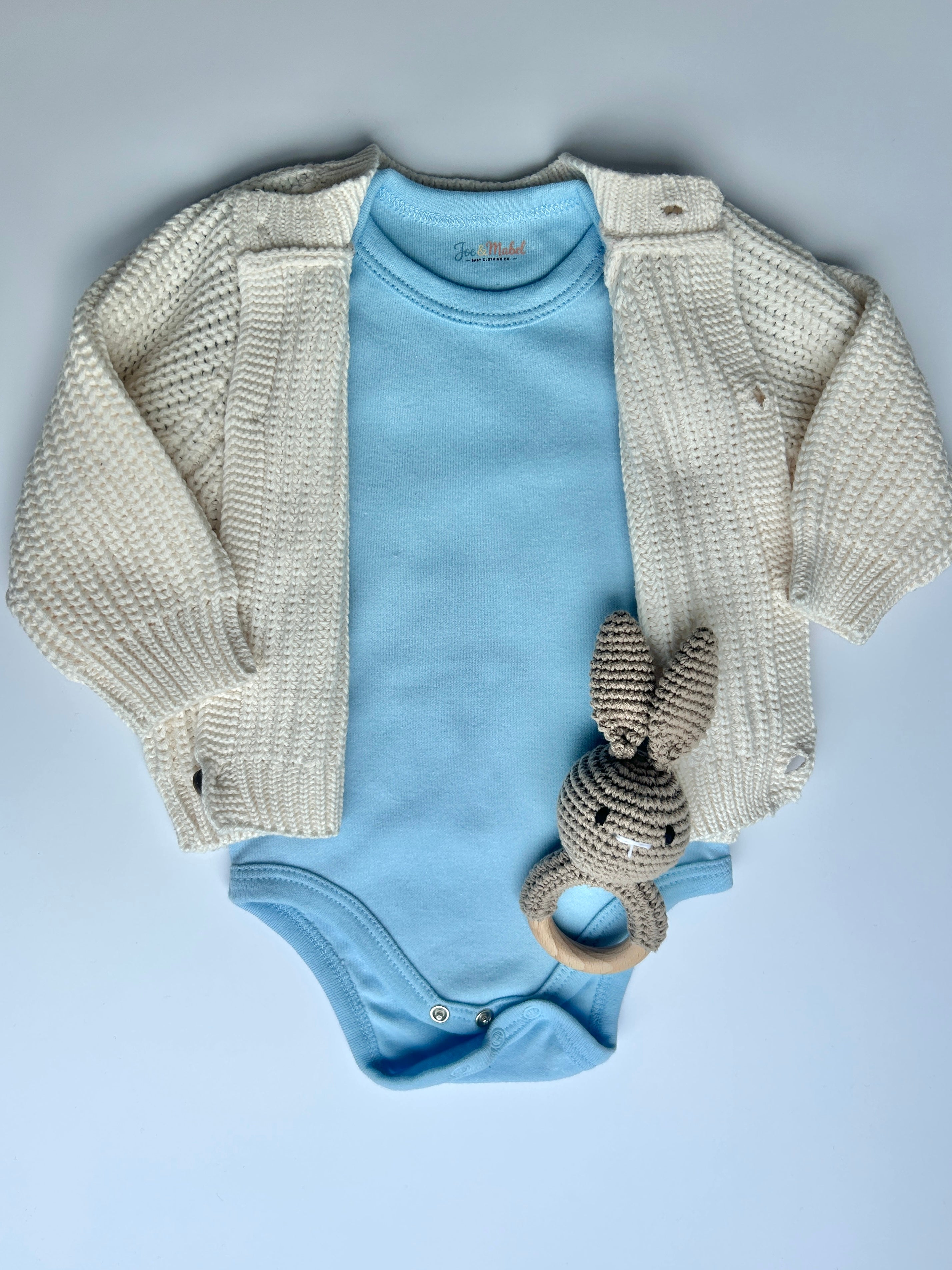 "Born in 2026" Knit Cardigan Newborn Bundle