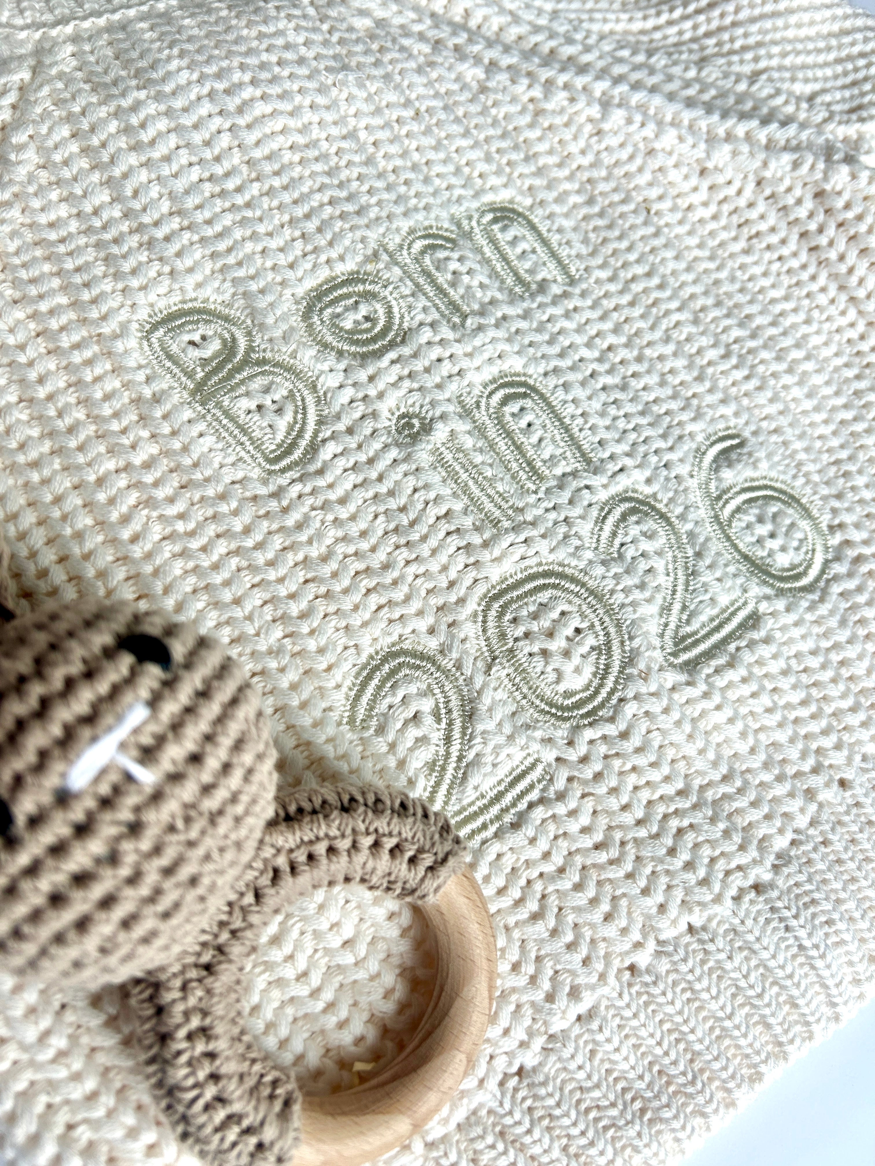 "Born in 2026" Knit Cardigan Newborn Bundle
