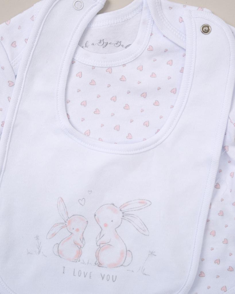 newborn baby gift set UK 5 piece cotton layette unisex