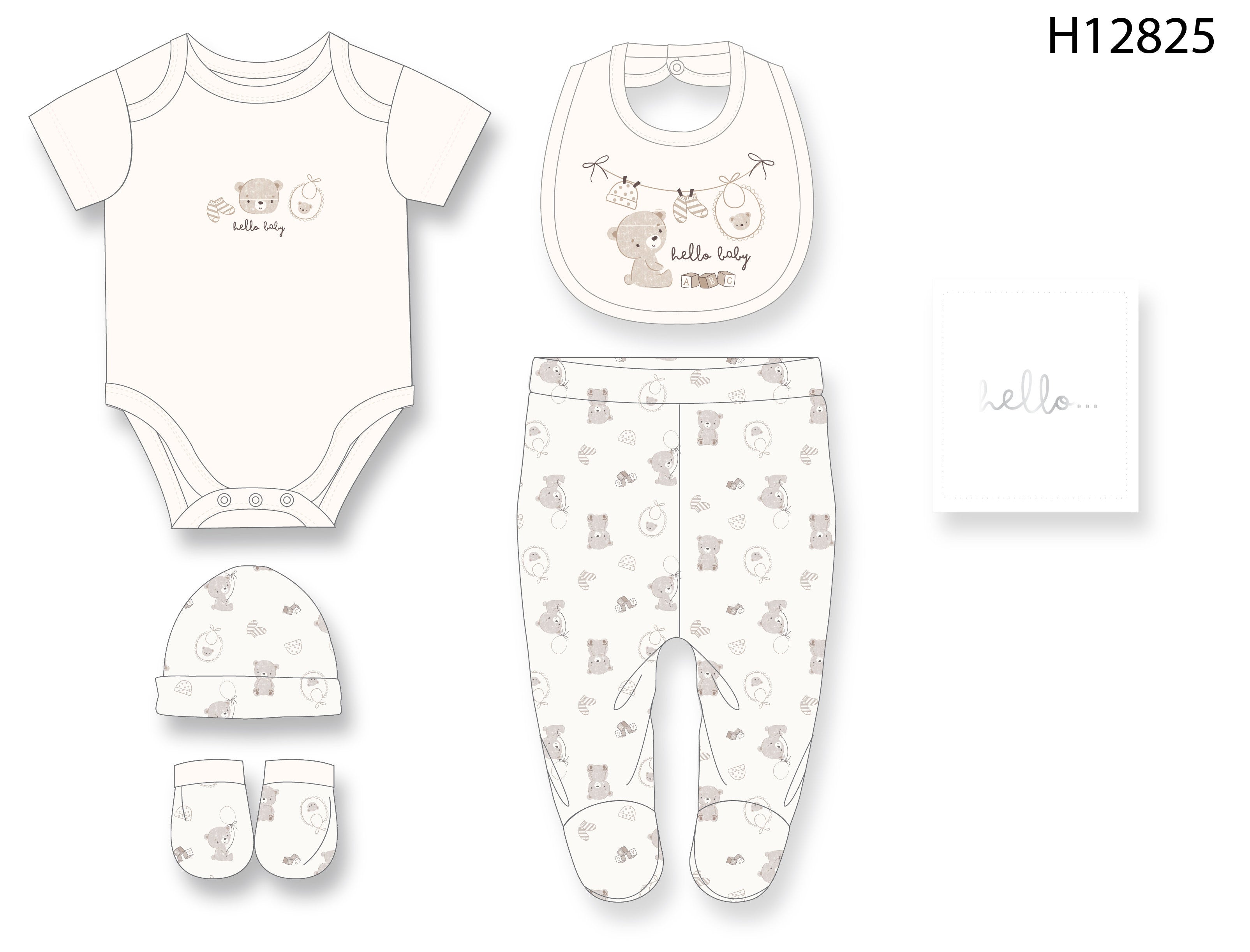 newborn clothing memory book 6 piece gift set UK premium baby essential