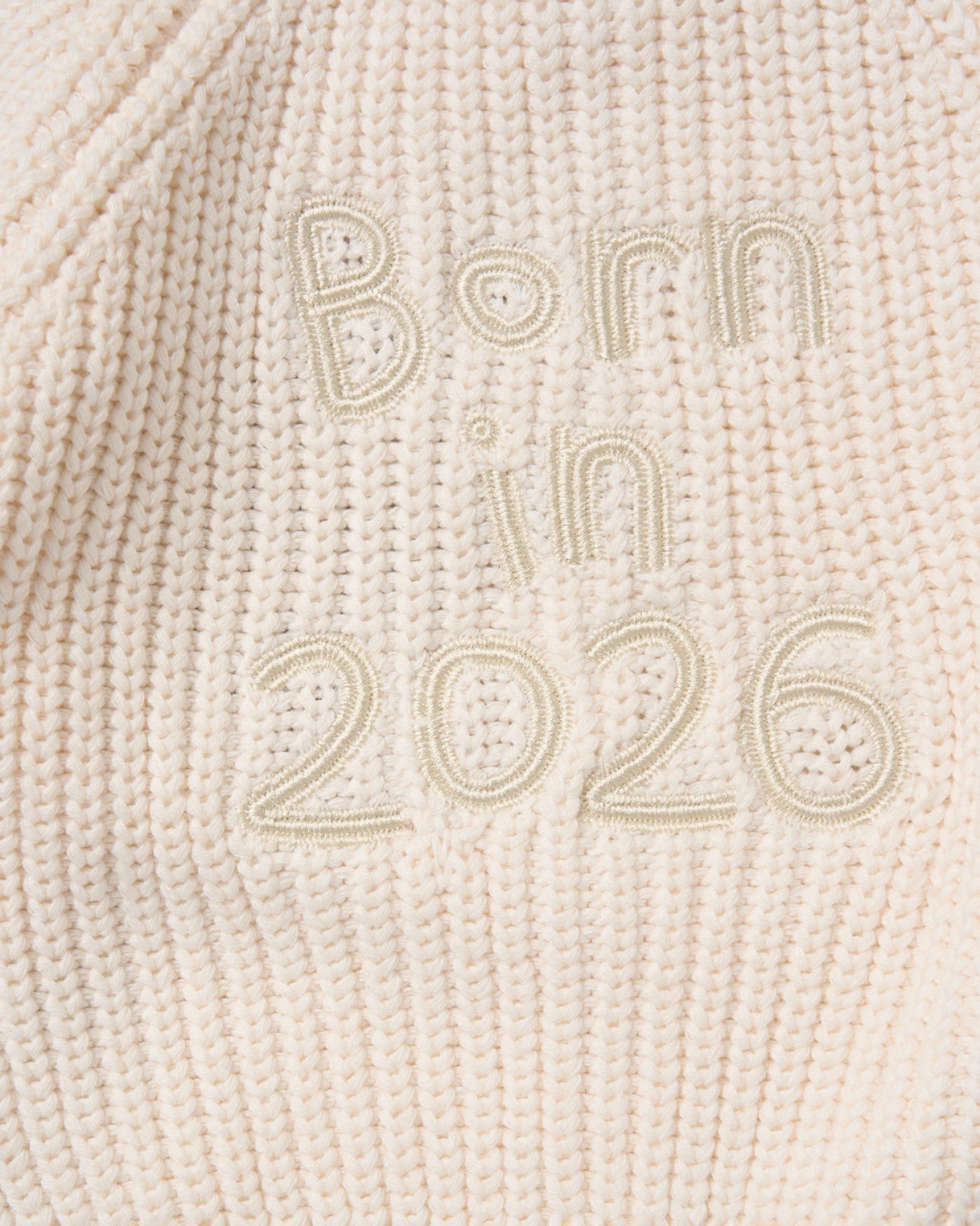 born in 2026 baby cardigan UK cream knit