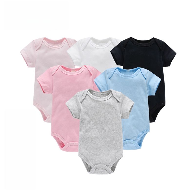 organic cotton baby bodysuit 5 pack UK short sleeve