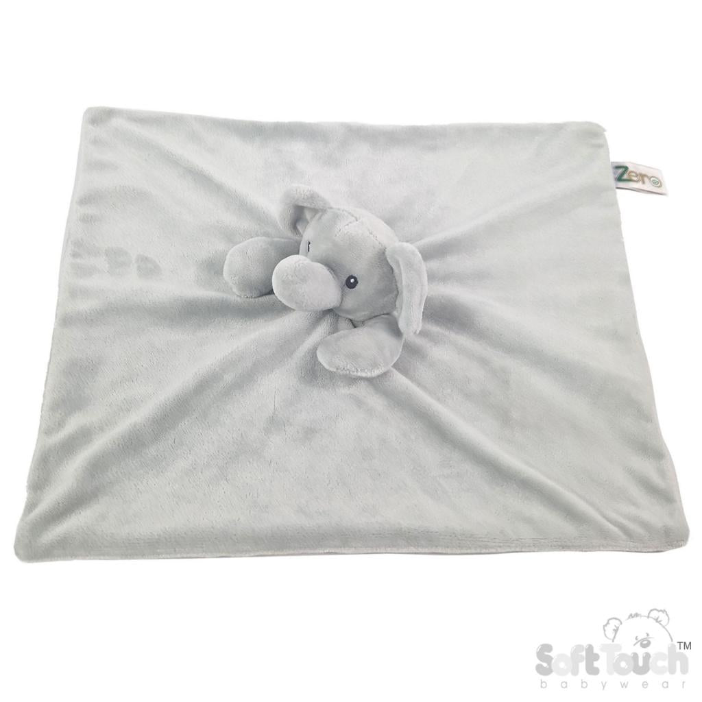 eco recycled elephant baby comforter UK grey pink
