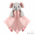 eco recycled elephant baby comforter UK grey pink
