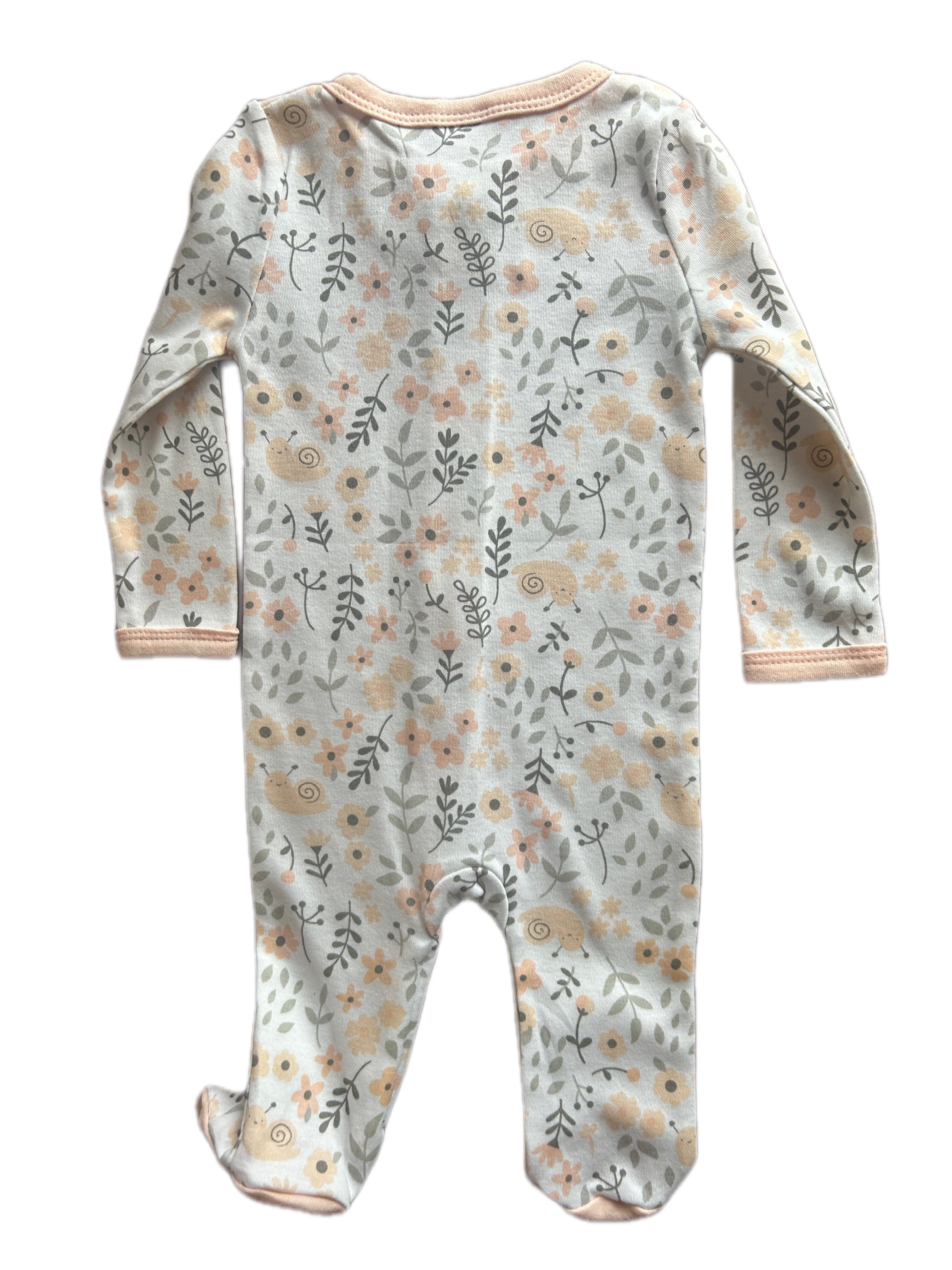 Floral Organic Cotton Baby Sleepsuit – Joe & Mabel